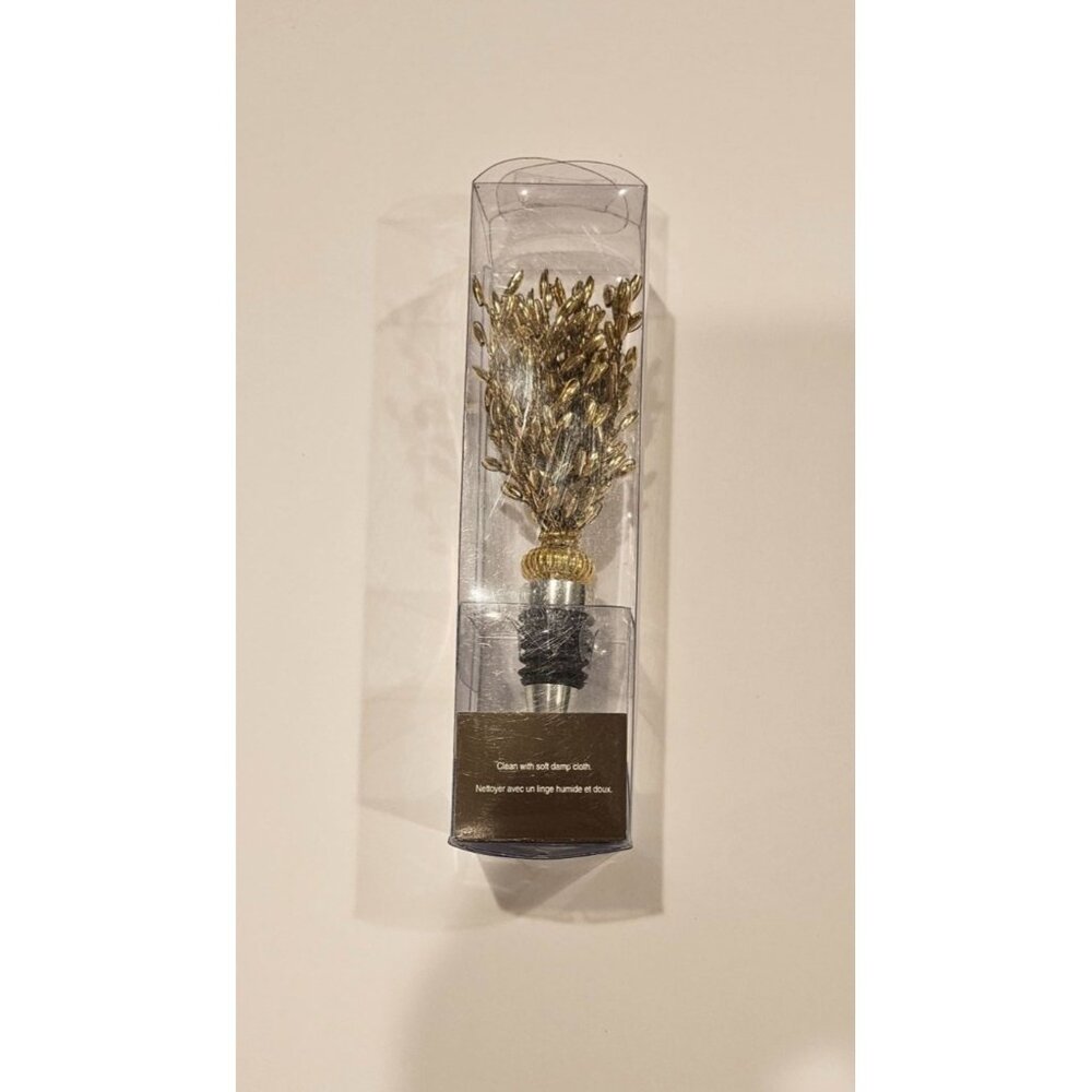 Pier 1‎ Imports Gold Wine Bottle Stopper